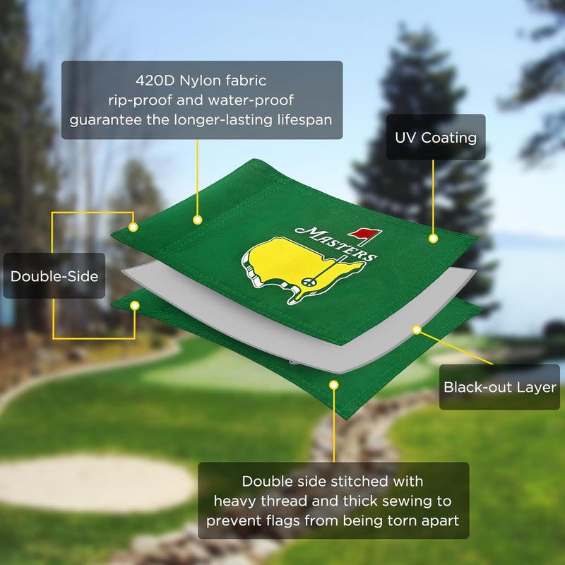 COGOLFING 2025 Themed Mini Golf Flag, 8x6 Inch, Double-Sided Silk-Printed, Durable 420D Nylon, Ideal for Backyard Practice Putting Green - Image 4